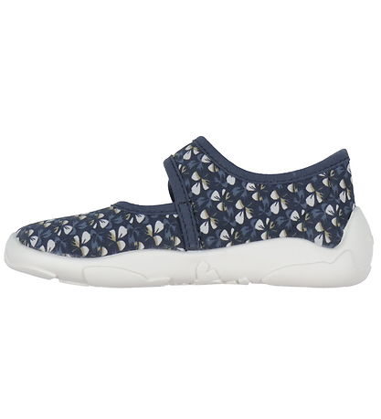 Bisgaard Inniskór - Noos - Maddy - Wild Flower Blue