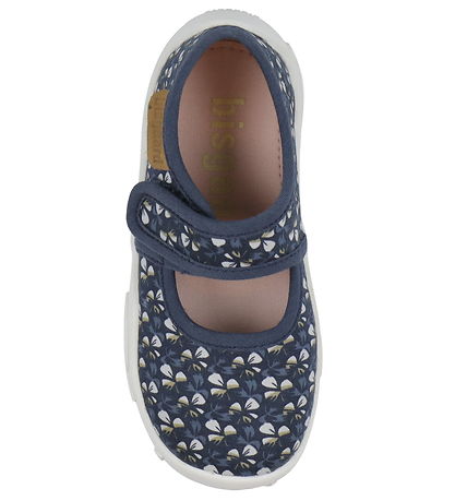 Bisgaard Inniskór - Noos - Maddy - Wild Flower Blue