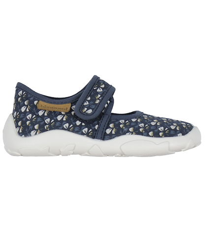 Bisgaard Inniskór - Noos - Maddy - Wild Flower Blue