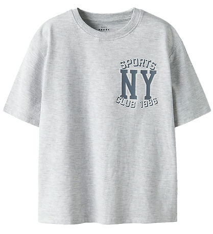 Name It - T-shirt - NkmValix - 2-Pack - Light Grey Melange/Black