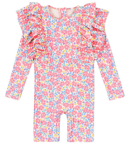 Konges Sløjd Coverall Swimsuit - UV50+ - Manuca Frill - Rose Ang