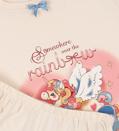 Konges Sløjd Set - T-shirt/Shorts - Famo Frill - Ecru