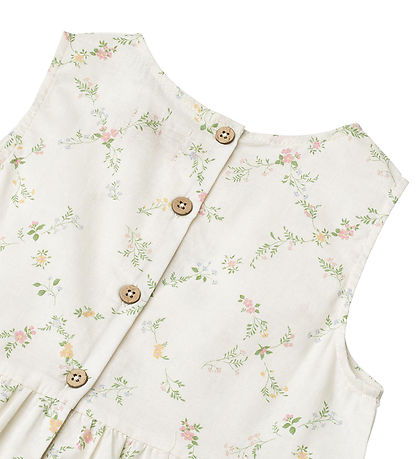 Wheat Kleid - Luise - Ivory Karierte Blumen
