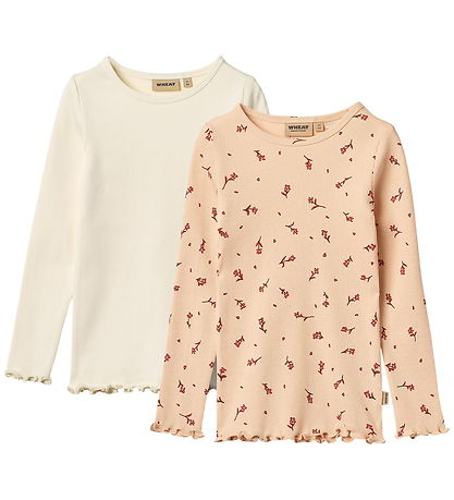 Wheat T-Shirt - 2er-Pack - Rib - Ida - Rose Wasserblumen