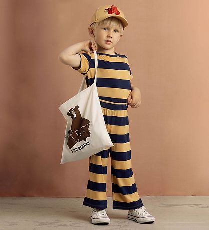 Mini Rodini Shopper - Kamp Rodini - Offwhite m. Wilde dieren