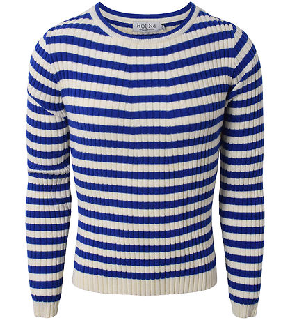 Hound Blússa - Prjónað - Stripe Prjón - Kóbalt Blue