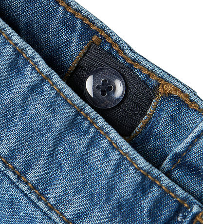 Name It Shorts - NkfRose - Medium+ Blue Denim/Palm Tree