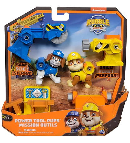 Rubble & Crew Spielzeug - Power Werkzeugwelpen - 2er-Pack