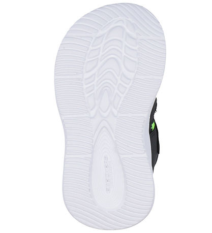 Skechers Sandal w. Light - Sola Glow - Black/Lime
