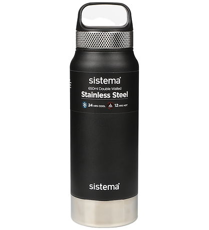 Sistema Hitabrúsi - Ryðfrítt stál Steel - 650 ml - Svart