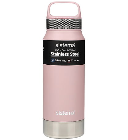 Sistema Hitabrúsi - Ryðfrítt stál Steel - 650 ml - Bleikt