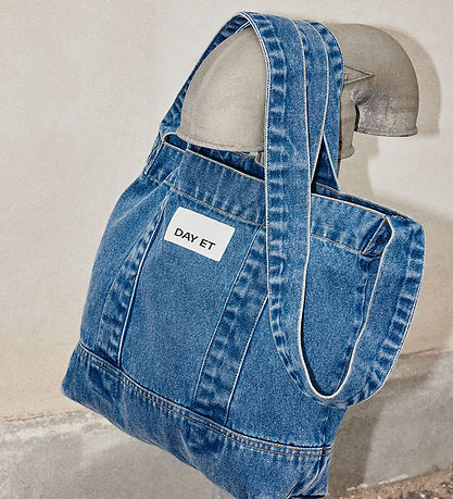 DAY ET Shopper - Washed Denim Crossbody - Blue