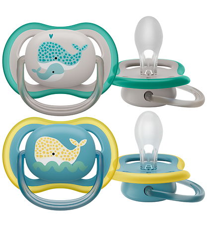 Philips Avent Schnuller - 2er-Pack - Ultra Air - Blau/Grau m. Pr