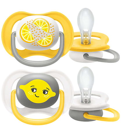 Philips Avent Schnuller - 2er-Pack - Ultra Air - Weiß/Gelb m. Pr