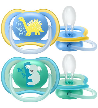 Philips Avent Schnuller - 2er-Pack - Ultra Air - Blau/Grün m. Pr