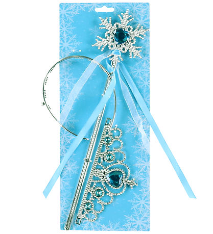 Molly & Rose Kostüm - Zauberstab/Tiara - Schneeflocken Blau
