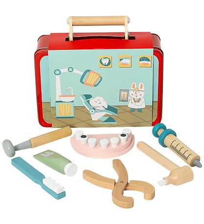 Molly & Rose Dentist's case - Metal - Red