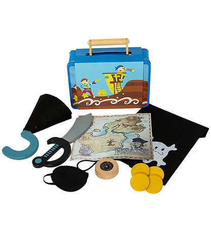 Valise pirate Molly & Rose - Métal - Bleu