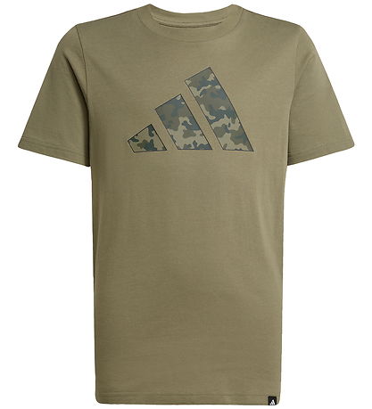 adidas Performance Stuttermabolur - J Camo T - Olive