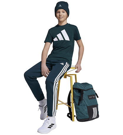 adidas Performance Stuttermabolur - J BL Tee 160 - AURIVY/White