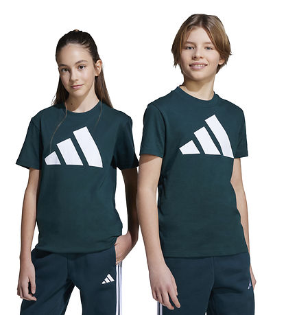adidas Performance Stuttermabolur - J BL Tee 160 - AURIVY/White
