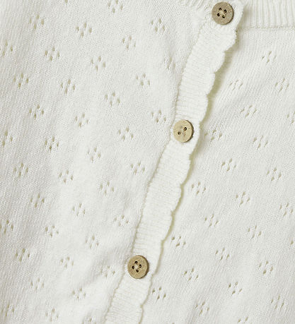Lil' Atelier Cardigan - Prjónað - NmfGliva - Coconut Mjólk