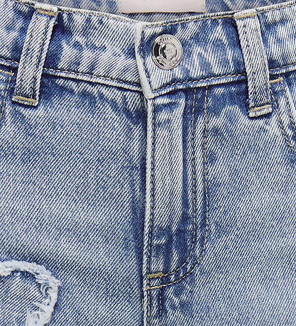 Kids Only Jeans - KogJenna - Weit - Light Blue m. Schmetterling
