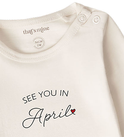 That's Mine Bodysuit l/s - See you in April