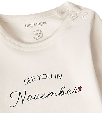 That's Mine Bodysuit l/s - See you in November