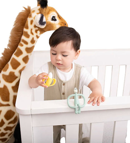 Matchstick Monkey Teether - 2-Pack - Banana & Monkey - Green
