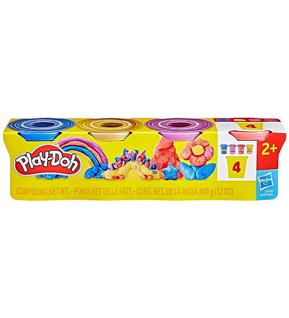 Play-Doh Leklera - 4-pack - 340 g - Skimrande metallic