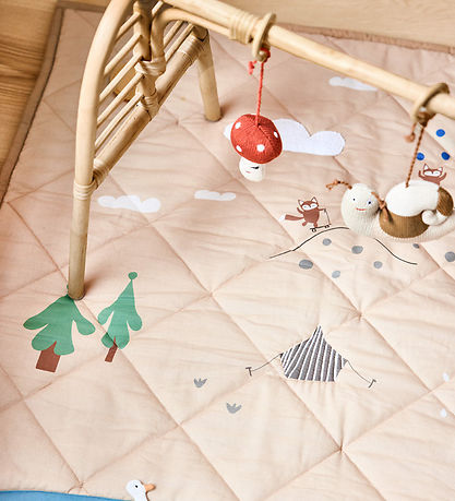 OYOY Activity Play Mat - Quilted - Forest Activity Blanket