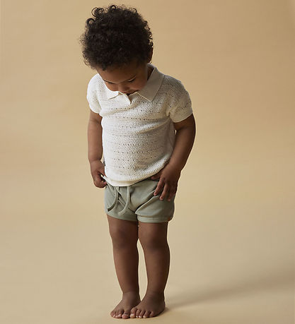 Lil' Atelier Shorts - Rib - NbmGago - Seagrass