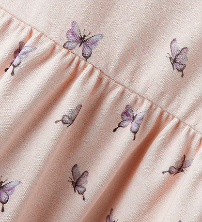 Lil' Atelier Kleid - NmfGayo - Peach Blush/Fliege