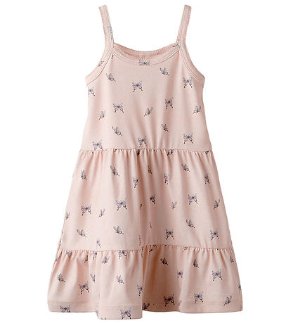 Lil' Atelier Kleid - NmfGayo - Peach Blush/Fliege