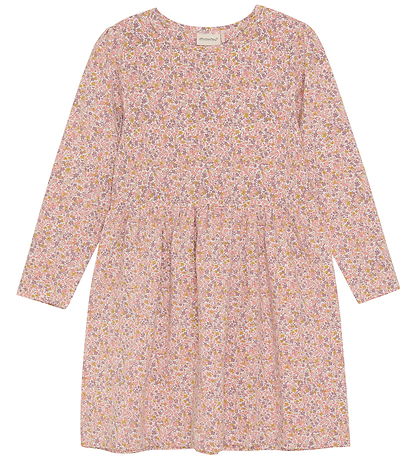 Minymo Kleid - LS AOP - Rosette