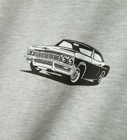 LMTD Bluse - NlmShostar - Light Grau Melange/Car