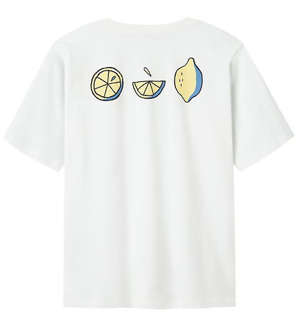 LMTD T-shirt - NlmFuges - Bright White w. Print
