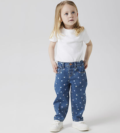 Jeans Name It - Noos - Maman - NmfBella - Denim Blue/Hearts