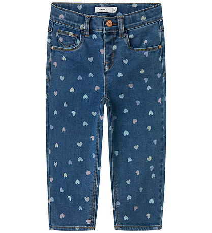 Jeans Name It - Noos - Maman - NmfBella - Denim Blue/Hearts