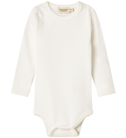MarMar Samfella l/e - Rib - Plain - Nei - Mjúkt White