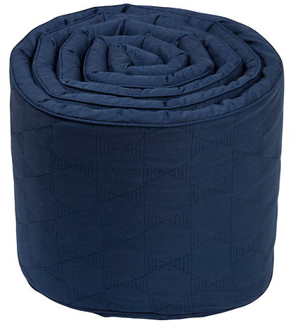 Smallstuff Bed Bumper - Quilted Navy