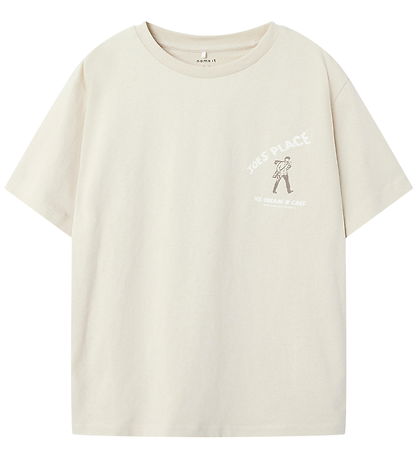 Name It T-shirt - NkmSaldur - Brown Rice