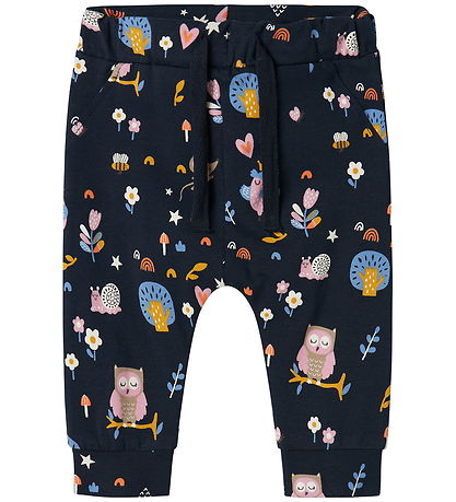 Name It Trousers - NbfVandora - Dark Sapphire/Birds