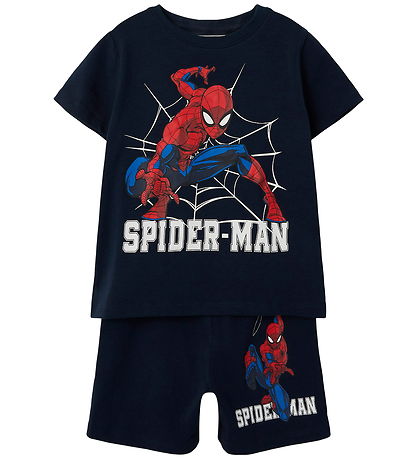Name It Schlafanzug - 2 Geteilt - Spider-Man - NmmMus - Dark Sap