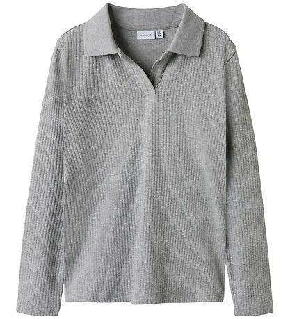 Name It Pólóskyrta - NkfDusa - Grey Melange