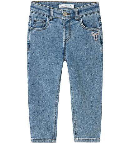 Name It Jeans - Noos - NmfBella - Medium+ Blue Denim/Bom Embroid