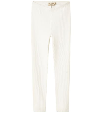 MarMar Leggings - Rib - Modal - Mjúkt White