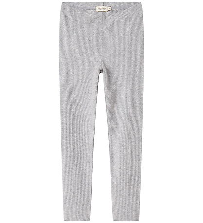 MarMar Leggings - Rib - Modal - Ljósgráir tónar