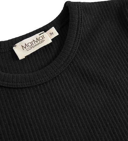 MarMar Stuttermabolur - Rib - Modal - Svart